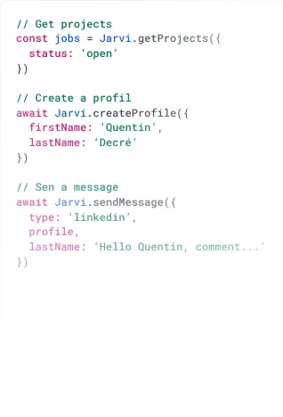 API, Make and Zapier integrations