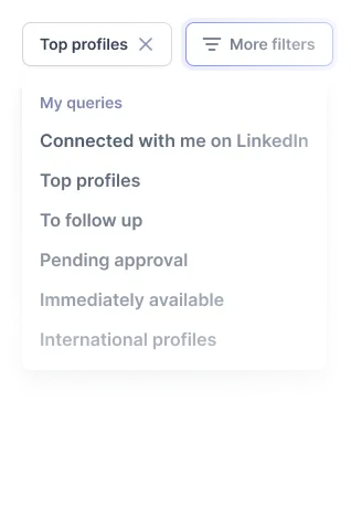 Saved smart searches