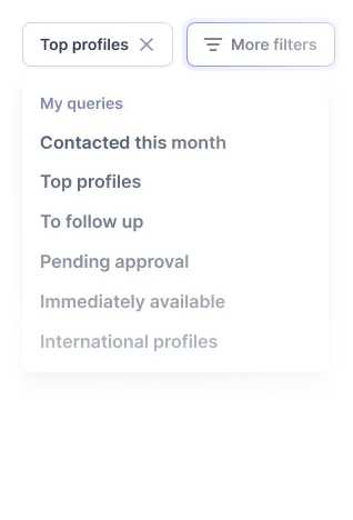 Saved smart searches